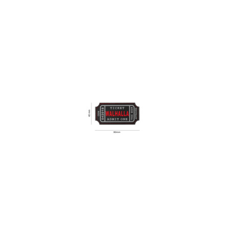 patch pvc Large Walhalla Ticket