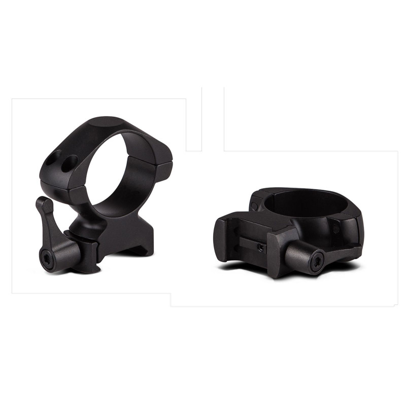 Anneaux de montage acier 30mm - Medium - quick release - KONUS