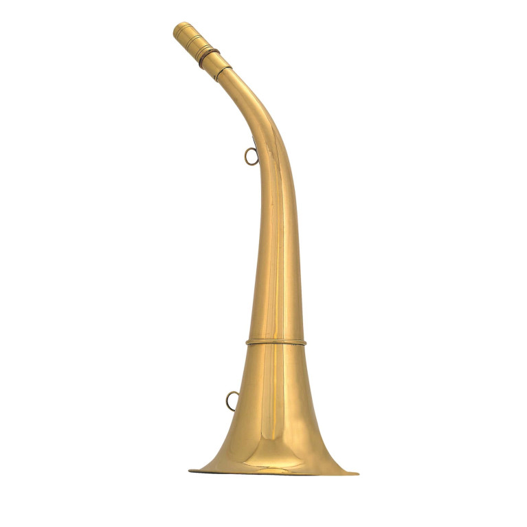 CORNE RONDE COMPIÈGNE 45 CM LAITON POLI CORNE RONDE COMPIÈGNE 45 CM LAITON POLI