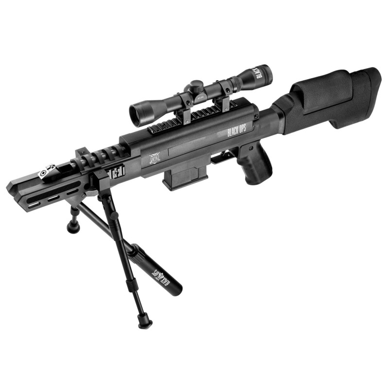 CARABINE À AIR COMPRIMÉ BLACK OPS TYPE SNIPER CAL. 4,5 MM