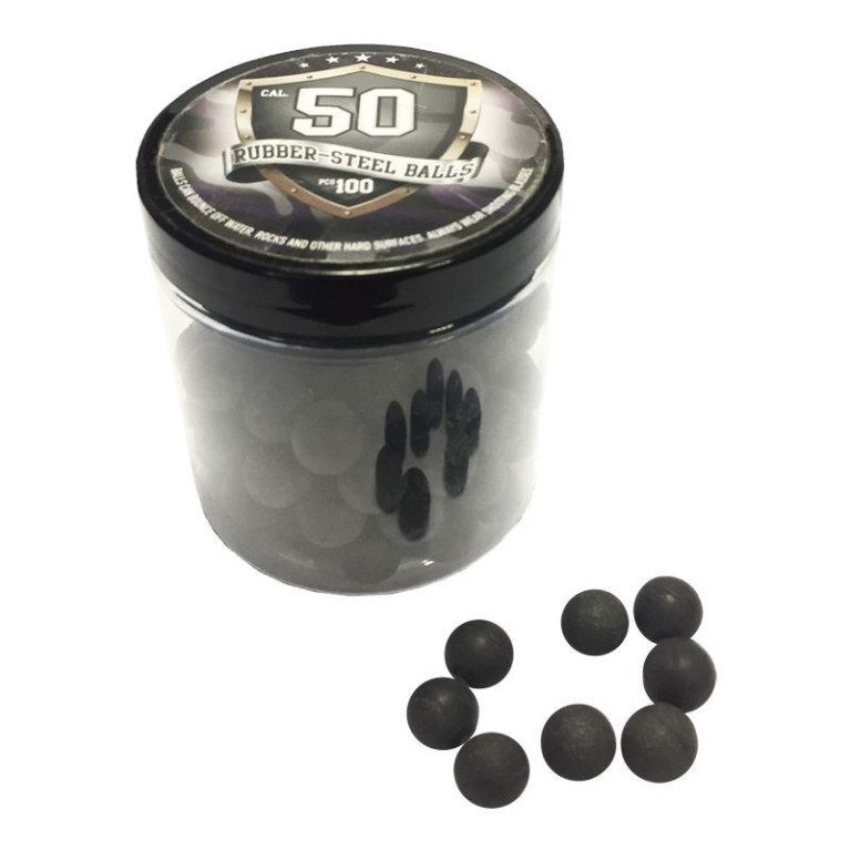 Billes caoutchouc et acier Cal.50  2,5g