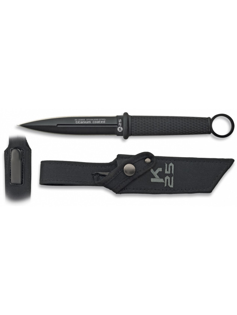 DAGUE DE COMBAT AVEC ANNEAU RUI K25