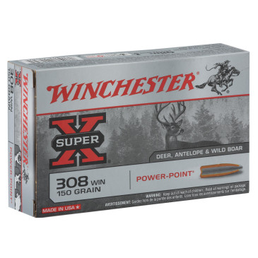MUNITION WINCHESTER CAL. . 308 WIN - CHASSE ET TIR