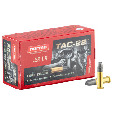 CARTOUCHES 22LR NORMA TAC-22