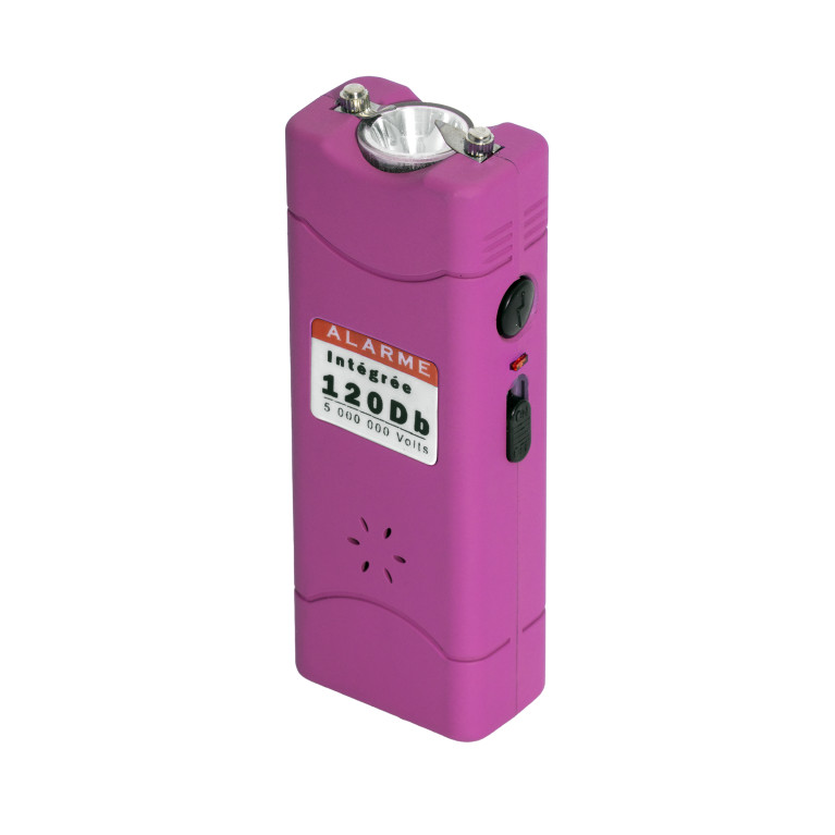SHOCKER MINI SQUARE ALARME ROSE 5 000 000 V SHOCKER MINI SQUARE ALARME ROSE 5 000 000 V