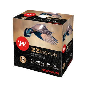 Winchester ZZ Pigeon Cal 12/70 36g Plomb 4 - boite de 25