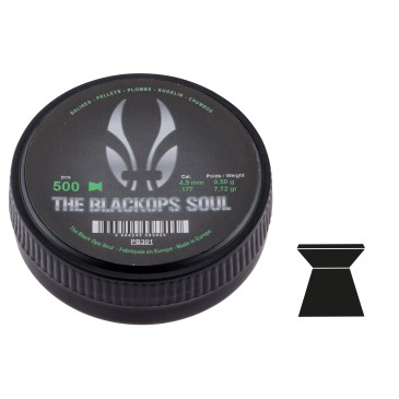 Plombs The Black Ops Soul à tête plate cal. 4,5 mm