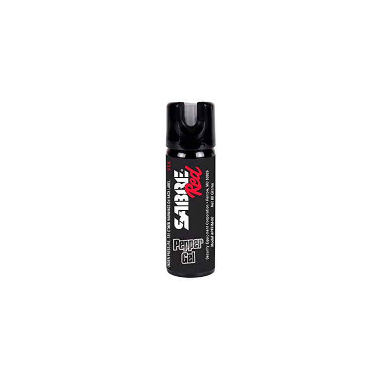 Aérosol de défense au piment rouge - Support mural - Gâchette fluorescente 80ml