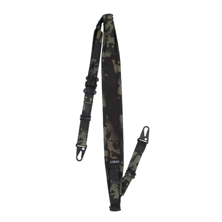 SANGLE TACTIQUE CROSSBONES MK1 2 POINTS CORSO TACTICAL MULTICAM BLACK