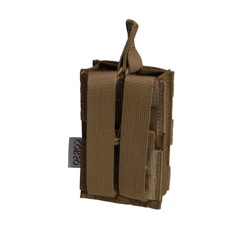 Poche porte-chargeurs double M4 Dagger MOLLE Coyote - Corso Tactical