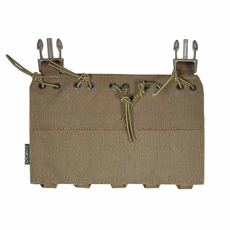 PORTE CHARGEUR FRONTAL 9MM MP5/MP7 MOLLE LASER CUT MULTICAM