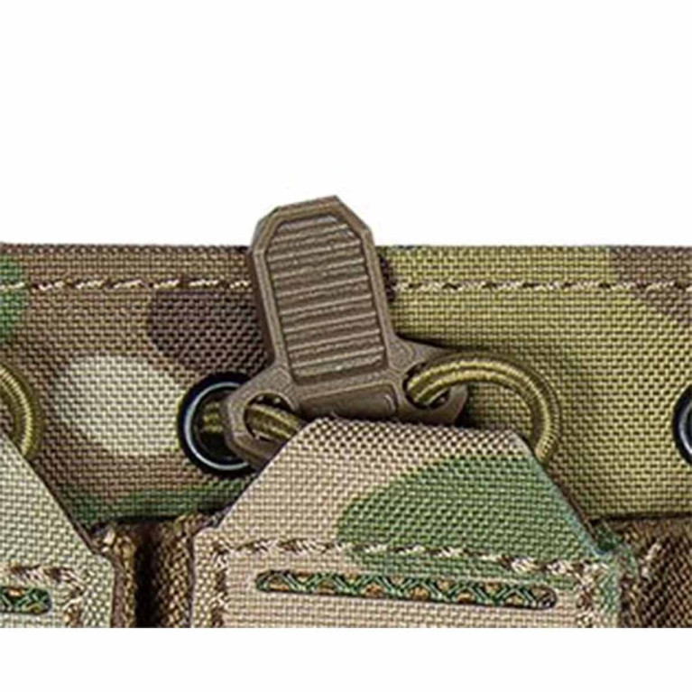 PORTE CHARGEUR FRONTAL 9MM MP5/MP7 MOLLE LASER CUT MULTICAM