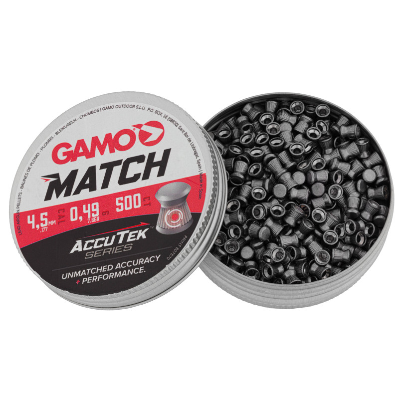 500 PLOMBS GAMO MATCH ACCUTEK 4.5mm