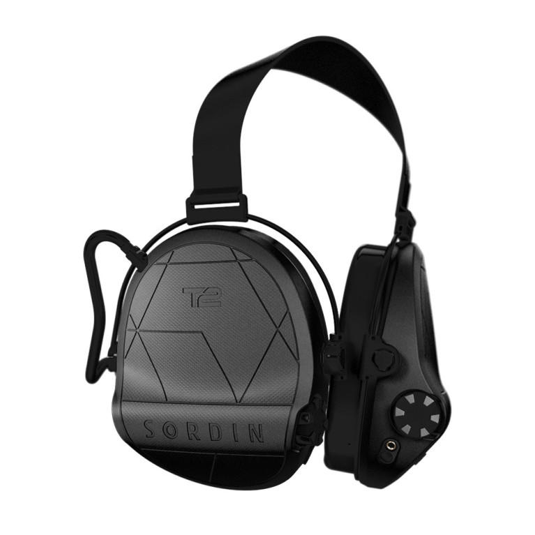 CASQUE ANTI-BRUIT SORDIN SUPREME T2 NOIR SERRE-NUQUE TISSU