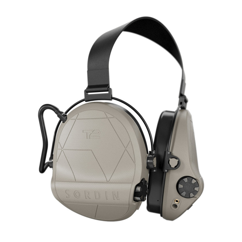 CASQUE ANTI-BRUIT SORDIN SUPREME T2 TAN SERRE-NUQUE TISSU