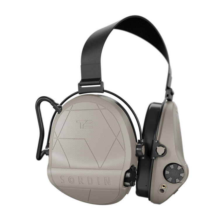 CASQUE ANTI-BRUIT SORDIN SUPREME T2 TAN SERRE-NUQUE TISSU