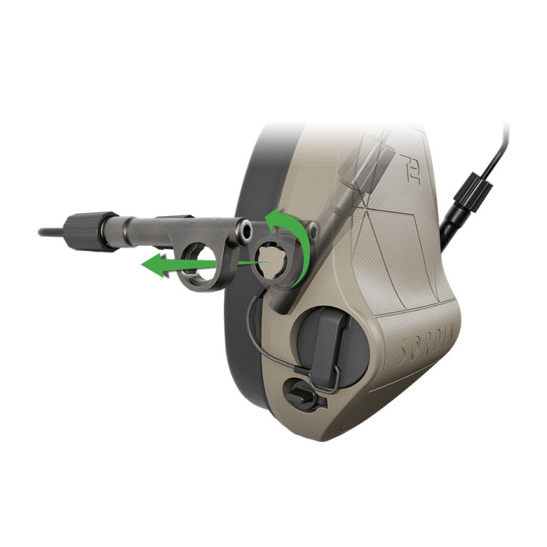 SYTÈME DE FIXATION CASQUE POUR CASQUE ANTI-BRUIT SORDIN SUPREME T2/X2 BT