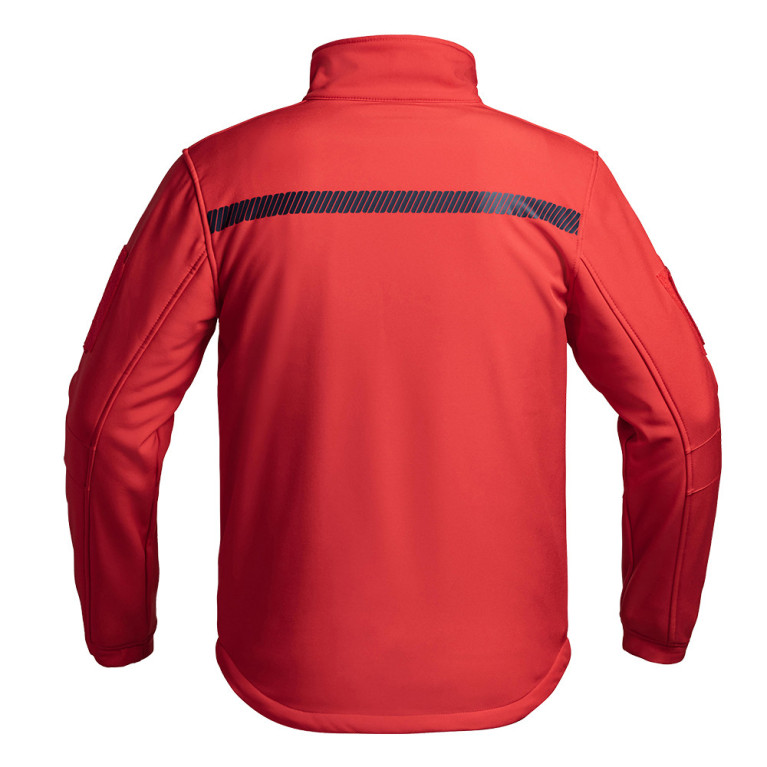 VESTE SOFTSHELL SÉCURITÉ INCENDIE ROUGE