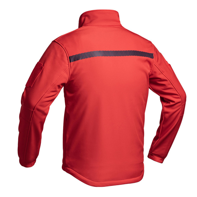 VESTE SOFTSHELL SÉCURITÉ INCENDIE ROUGE