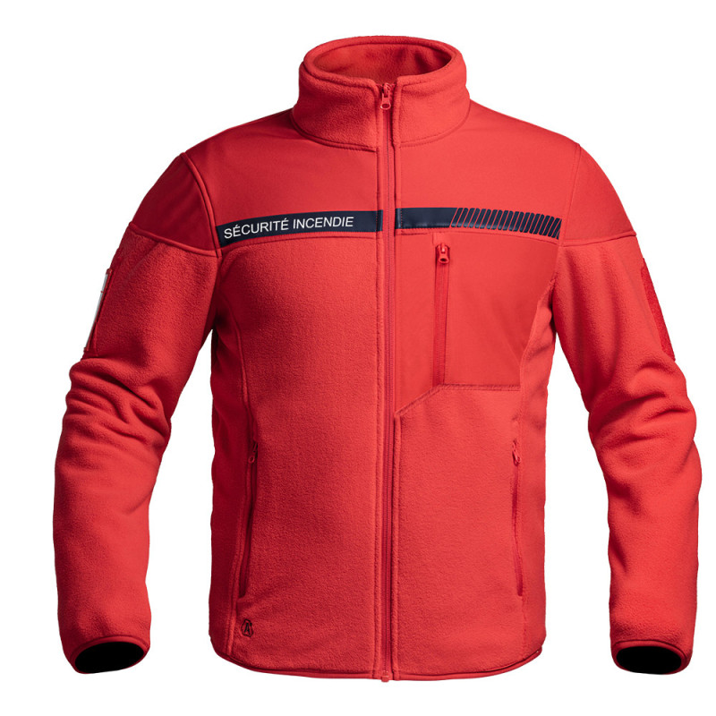VESTE POLAIRE SÉCURITÉ INCENDIE SÉCU-ONE ROUGE