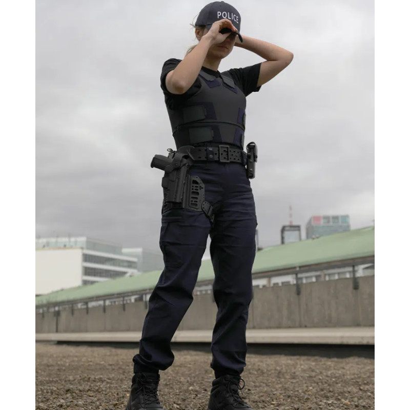 PANTALON MONTAGNE GENDARMERIE FEMME BLEU MARINE