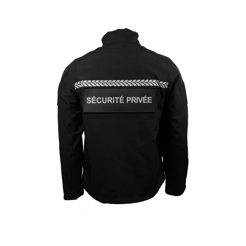 SOFTSHELL SÉCURITÉ PRIVÉE BANDE HAUTE VISIBILITÉ GK SAFETEK