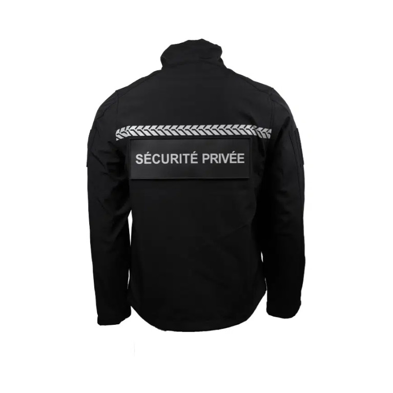 SOFTSHELL SÉCURITÉ PRIVÉE BANDE HAUTE VISIBILITÉ GK SAFETEK