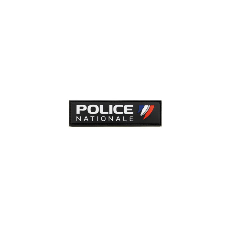 FLAP CAOUTCHOUC “POLICE NATIONALE” VELCRO 11×3 cm