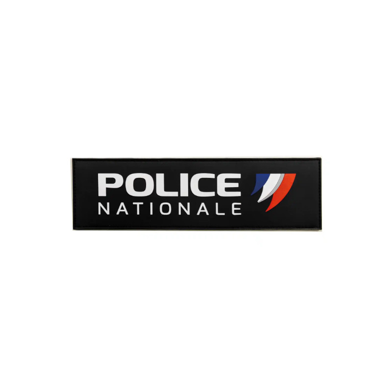 FLAP CAOUTCHOUC “POLICE NATIONALE” VELCRO 25X7 cm