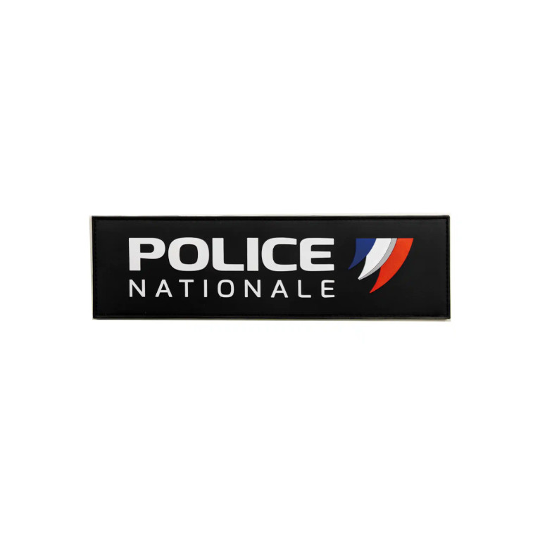 FLAP CAOUTCHOUC “POLICE NATIONALE” VELCRO 25X7 cm