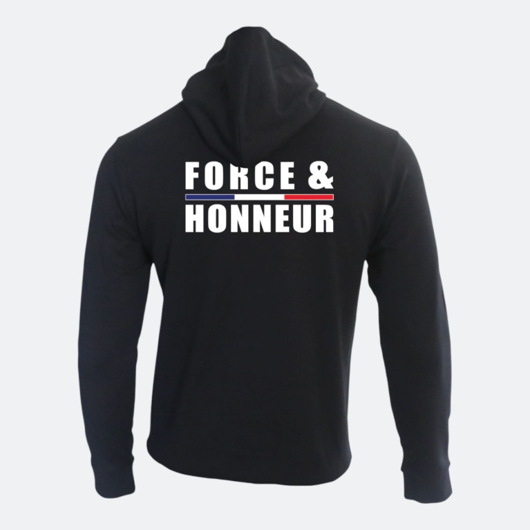 SWEAT SHIRT FORCE & HONNEUR FRANCE SUMMIT OUTDOOR NOIR
