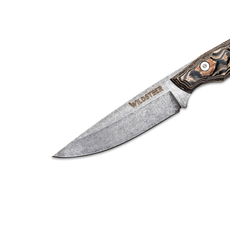 COUTEAU OUTDOOR TROLL WILDSTEER LAME STONEWASH PAKAWOOD MARRON