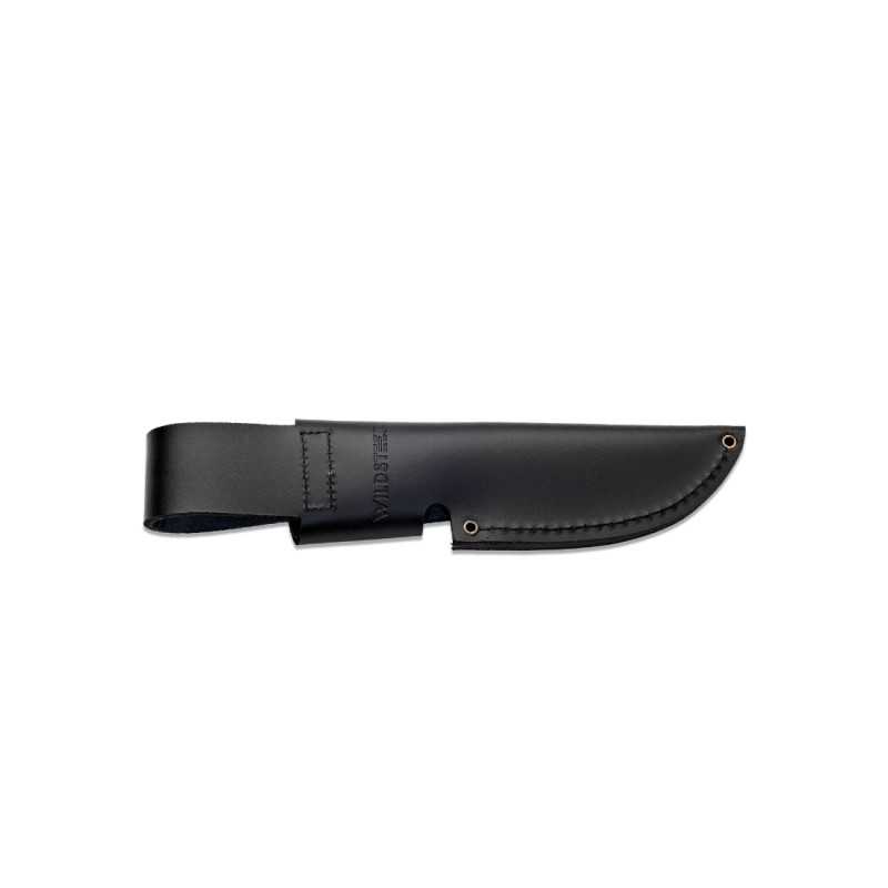 COUTEAU WILDSTEER KASTOR MANCHE MICARTA NOIR LAME BROSSÉE