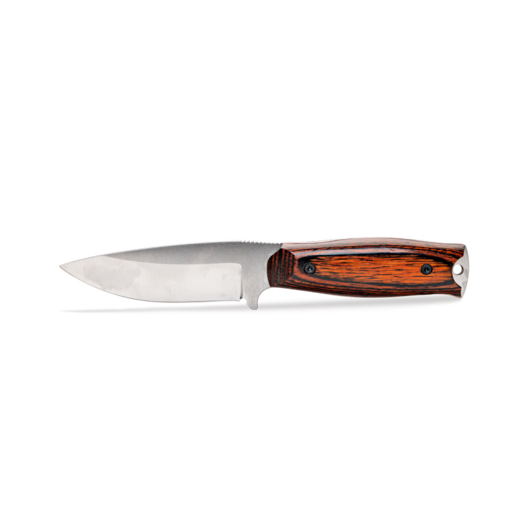 COUTEAU WILDSTEER KASTOR MANCHE PAKAWOOD COCOBOLO LAME BROSSÉE