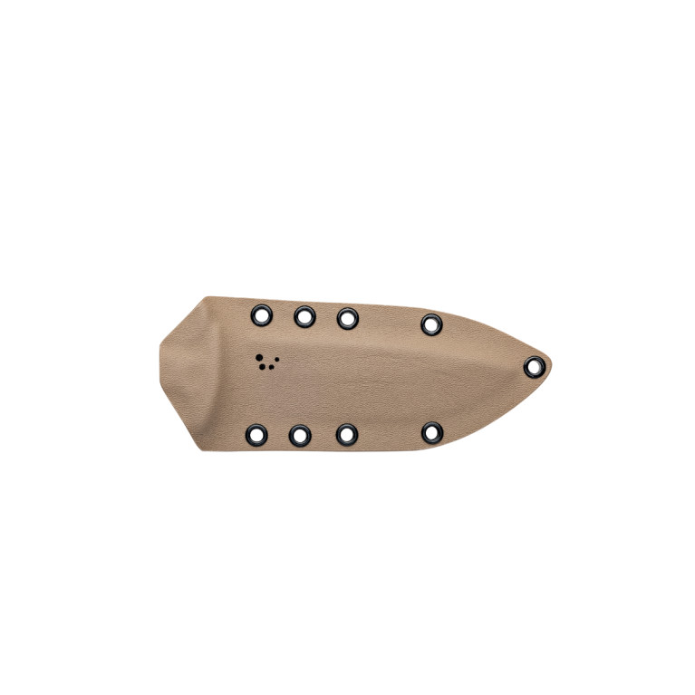 COUTEAU DE SURVIE TARASCO WILDSTEER MANCHE COYOTE LAME BROSSÉE