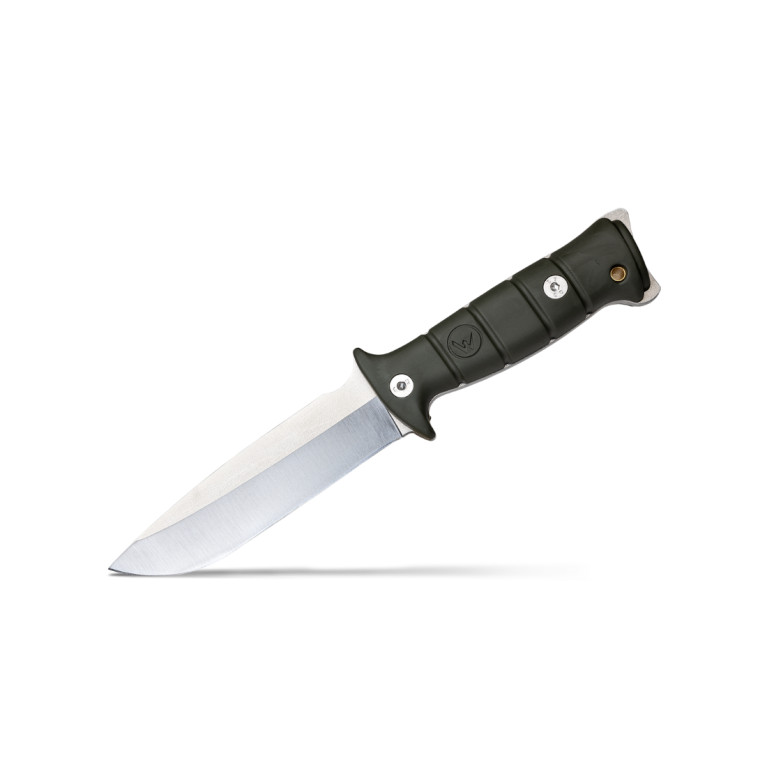 COUTEAU DE SURVIE TARASCO WILDSTEER MANCHE KAKI LAME BROSSÉE