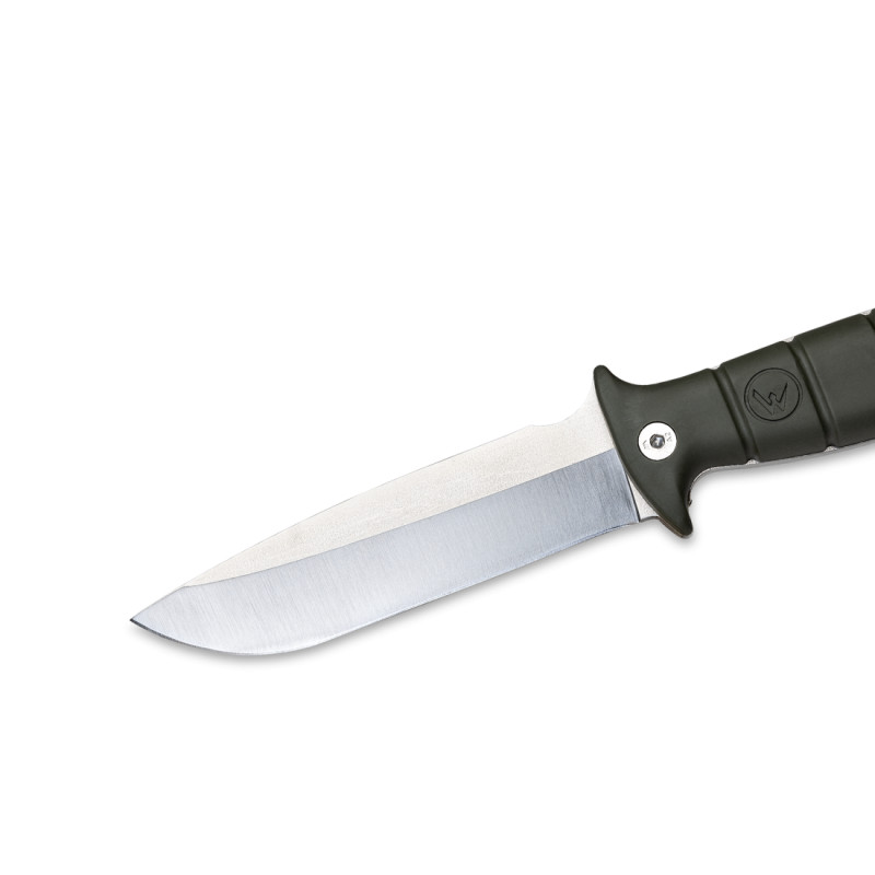 COUTEAU DE SURVIE TARASCO WILDSTEER MANCHE KAKI LAME BROSSÉE