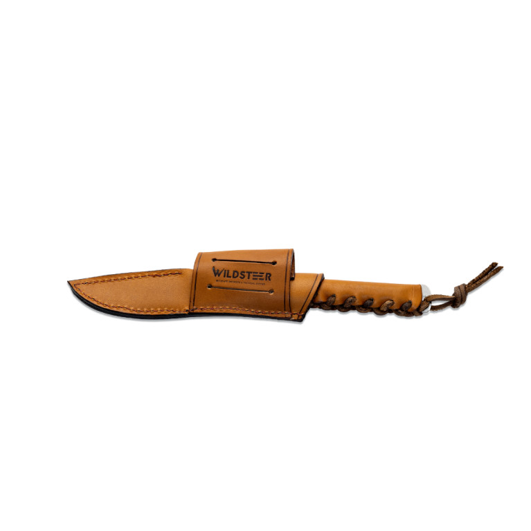 COUTEAU OUTDOOR BABY WILD WILDSTEER MANCHE CUIR GOLD LAME BROSSÉE