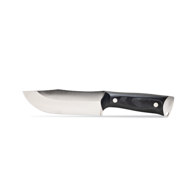 COUTEAU DE CHASSE KODIAK-H WILDSTEER MANCHE MICARTA NOIR LAME BROSSÉE
