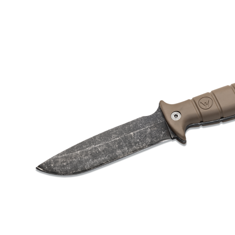 COUTEAU DE COMBAT WILDSTEER TARASCO 13 RDP MANCHE COYOTE LAME STONEWASH