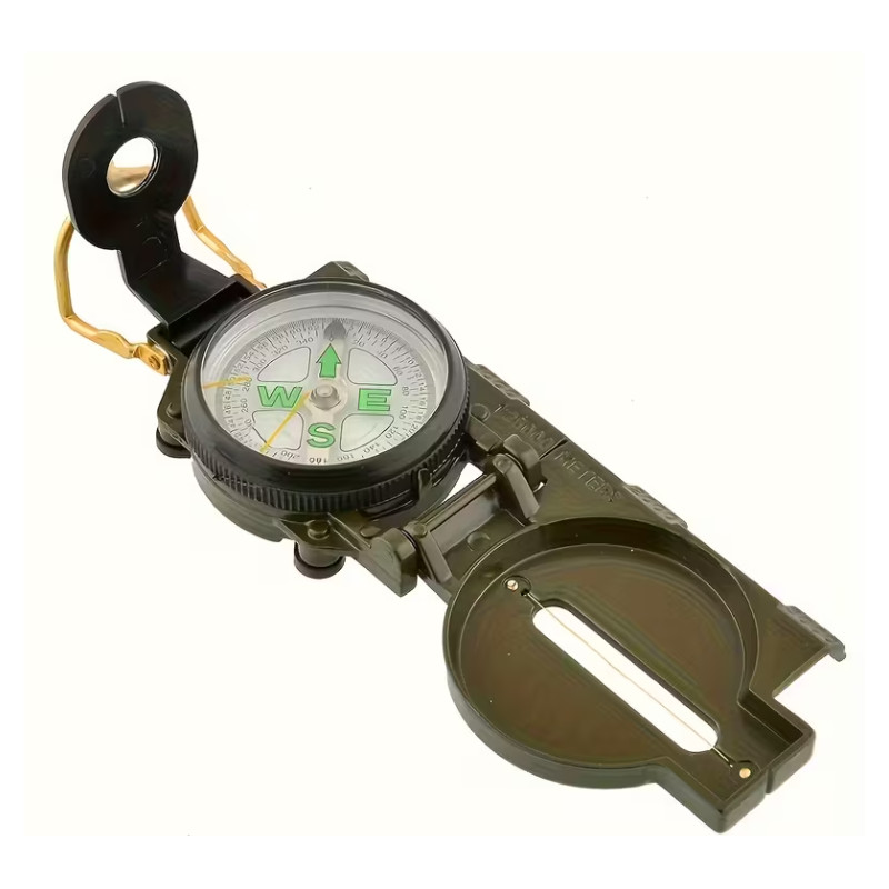 BOUSSOLE MILITAIRE ABS VERT FONCÉ