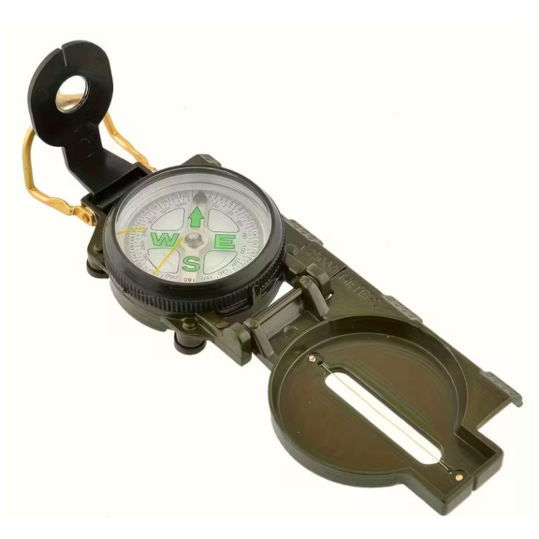 BOUSSOLE MILITAIRE ABS VERT FONCÉ