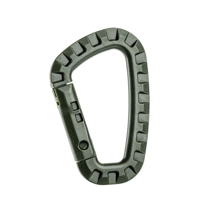 Mousqueton asymétrique vert olive