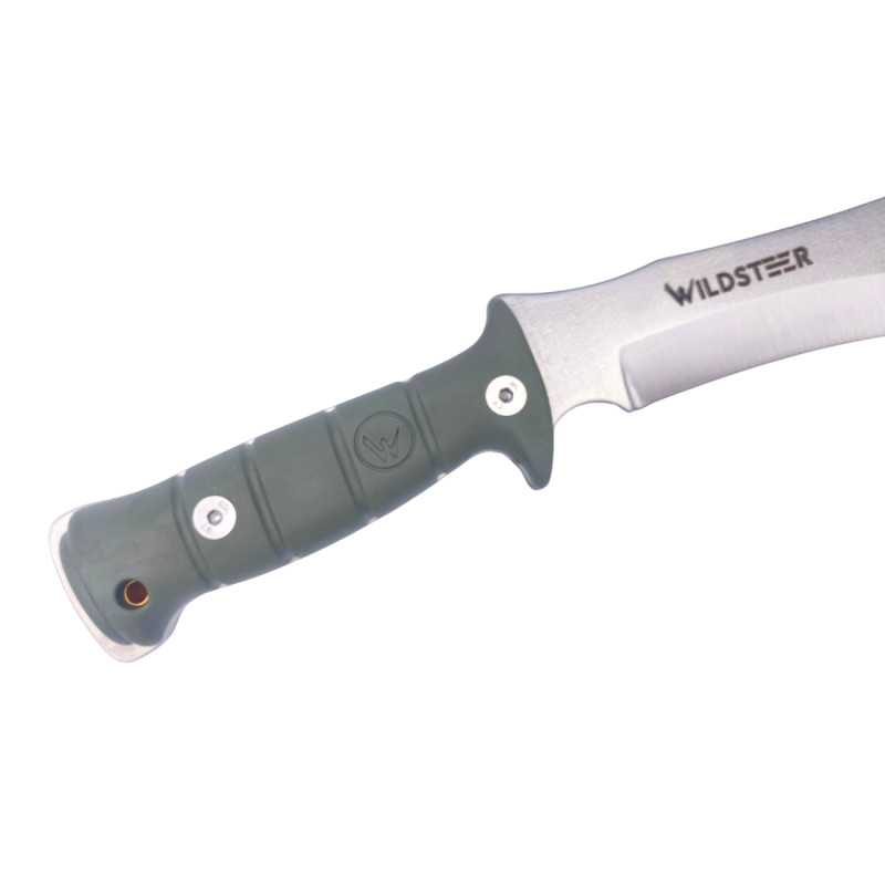 MACHETTE JUNGLE WILDSTEER MANCHE VERT LAME BROSSÉE