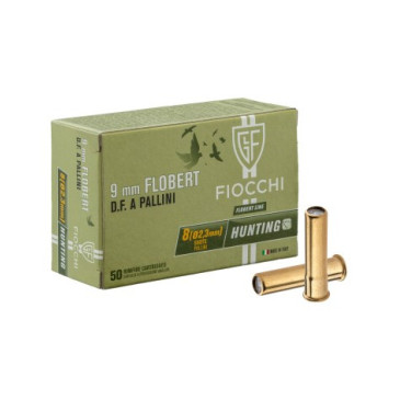 CARTOUCHES FIOCCHI C/9 MM FLOBERT PLOMBS DE 7,5 - BOITE DE 50