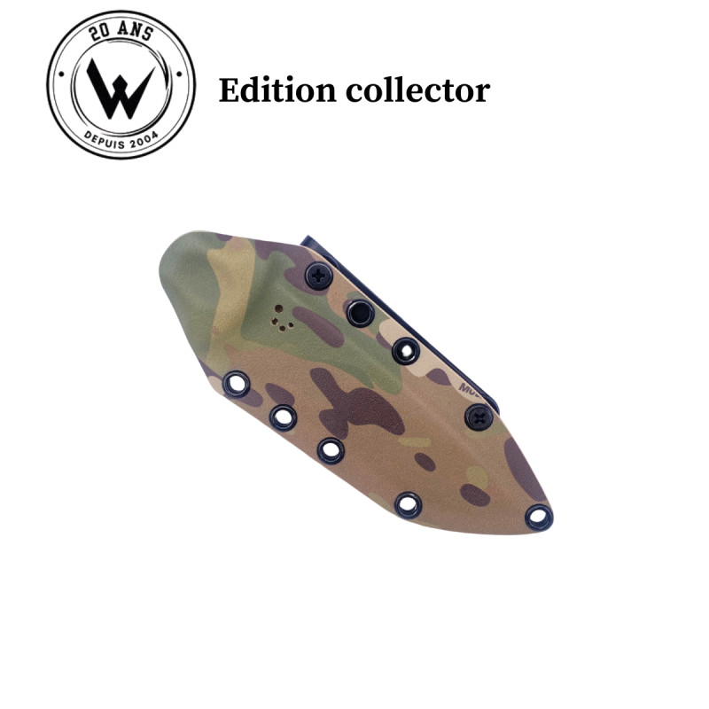COUTEAU DE SURVIE MT55 EDITION COLLECTOR WILDSTEER MANCHE KAKI LAME PVD N°84/100