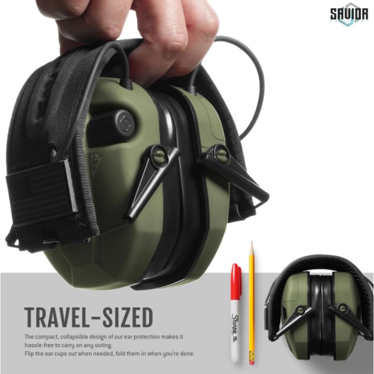 CASQUE ANTI-BRUIT ELECTRONIQUES SAVIOR OD Green