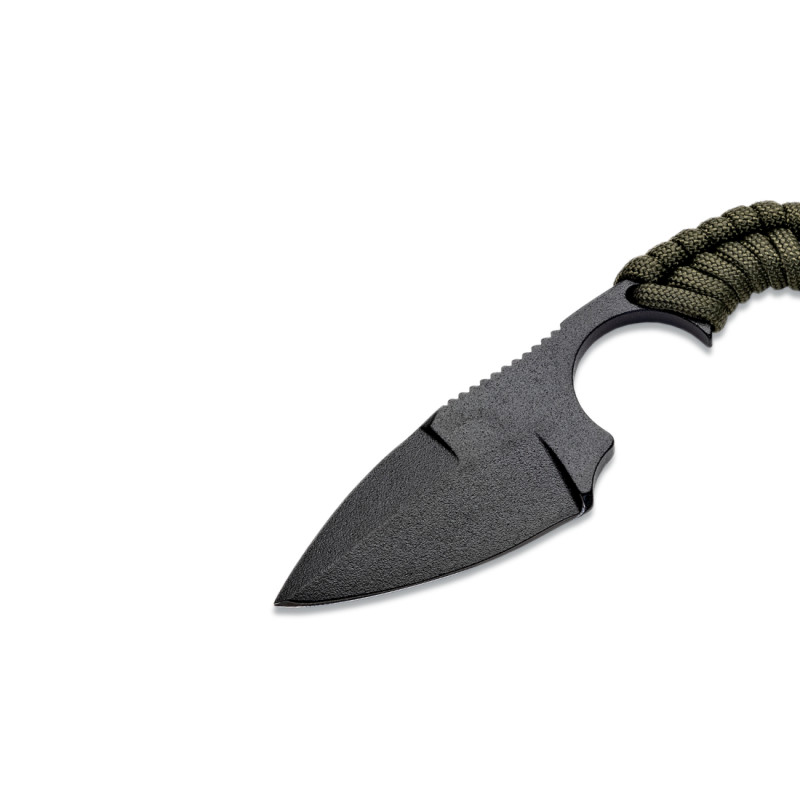 COUTEAU DE SURVIE KRILL WILDSTEER PARACORDE KAKI LAME PLEINE