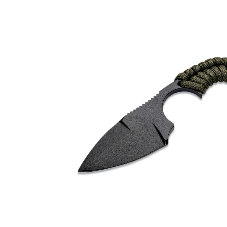 COUTEAU DE SURVIE KRILL WILDSTEER PARACORDE KAKI LAME PLEINE