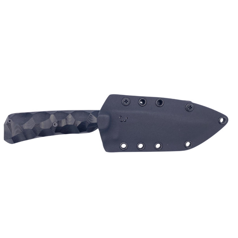 COUTEAU SKELET WILDSTEER MANCHE MICARTA NOIR TOXIFIÉ LAME NOIRE